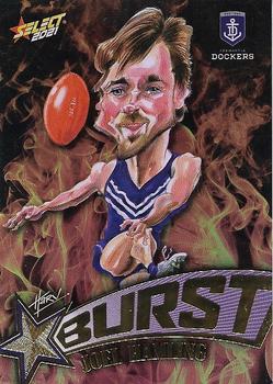 2021 Select AFL Footy Stars - Starburst Caricatures Fire #SP22 Joel Hamling Front